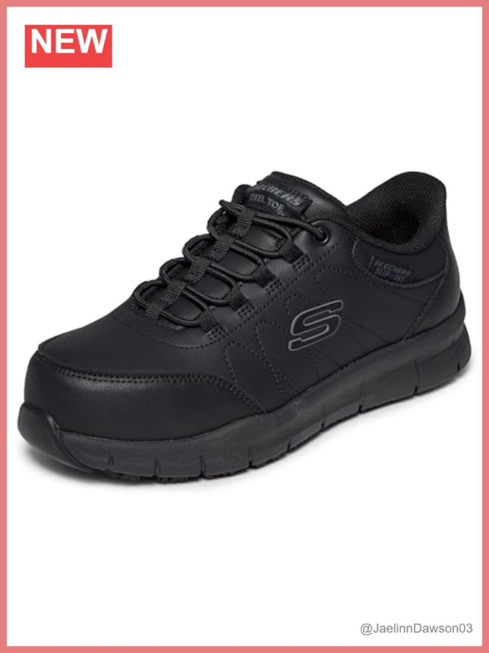 Skechers Nampa Bungee Slip Ins Steel Toe Safety Work Shoe